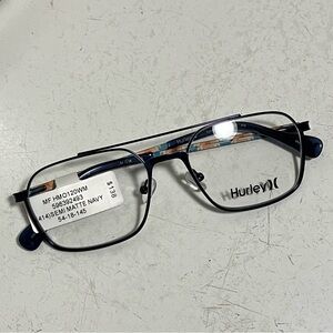 NWT Hurley Sunset Cliffs HMO120 Navy Blue Eye Glasses Frames